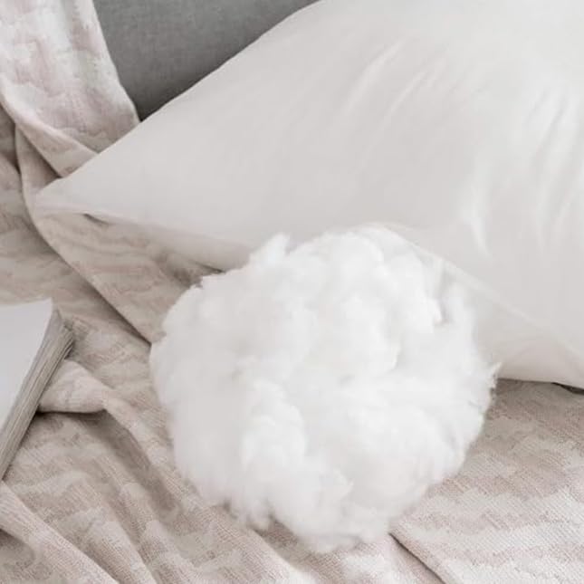 Set 4 imbottiture Cuscini bianchi 35 x 55 cm morbida made in Italy Cuscini Fiber divano letto