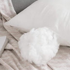 Set 4 imbottiture Cuscini bianchi 35 x 55 cm morbida made in Italy Cuscini Fiber divano letto