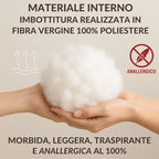 CUSCINI FIBER Set Cuscini per Divano con Fodera in Policotone Anallergici Morbidi e Soffici, Cuscino Quadrato dalle Finiture Eleganti Prodotto in Italia