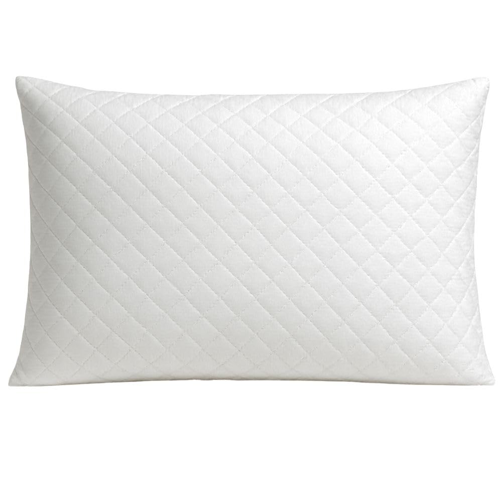 Cuscini Letto Matrimoniale con Imbottitura in Fiocco di Memory Foam e Federa Massaggiante, Cuscino Memory Foam Guanciale Morbido per Dormire Sicuri, Antiacaro e Anallergico