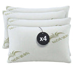 Cuscini Letto Matrimoniale Ultra Soft Imbottiti con Fibra di Poliestere Molto Morbida, il Guanciale Letto Possiede un’Altezza di 15cm REGOLABILE, Federa Anallergica con Zip 45x75cm