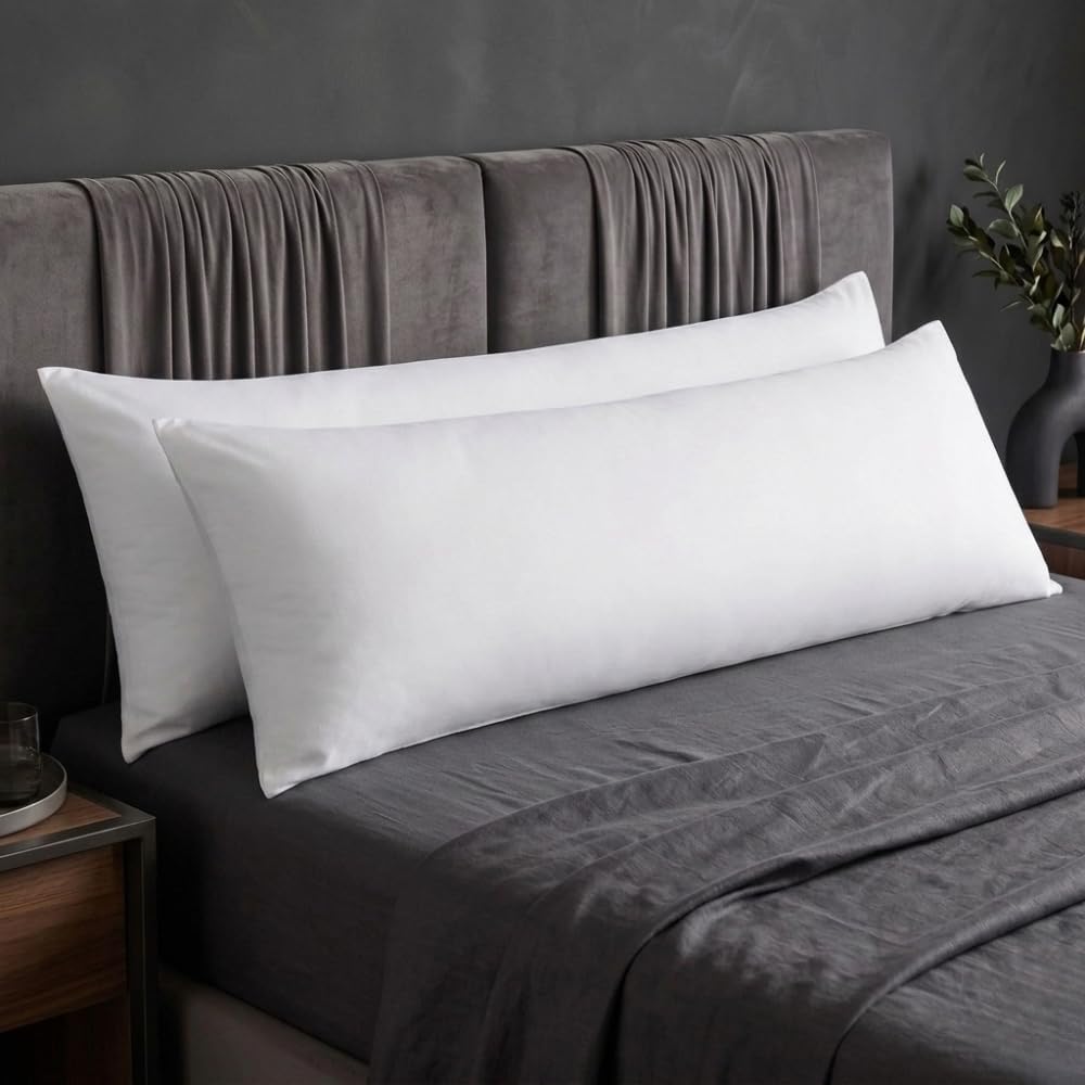 Cuscino Testata Letto Matrimoniale, per Gambe, per Dormire sul Fianco, Tessuto Delicato Misto Cotone, Imbottitura in Morbidissimo Poliestere