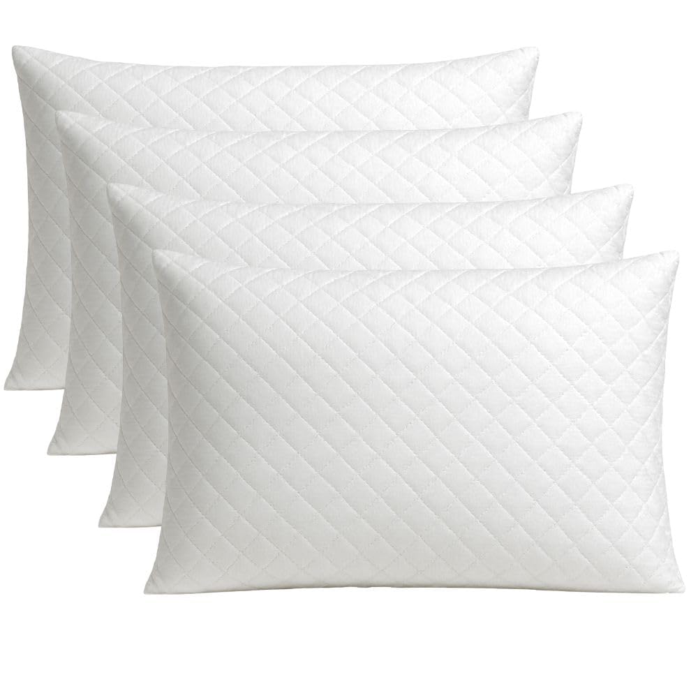 Cuscini Letto Matrimoniale con Imbottitura in Fiocco di Memory Foam e Federa Massaggiante, Cuscino Memory Foam Guanciale Morbido per Dormire Sicuri, Antiacaro e Anallergico