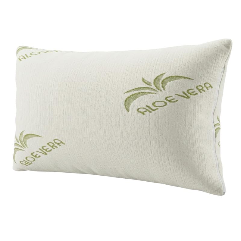 Cuscini Letto Matrimoniale Ultra Soft Imbottiti con Fibra di Poliestere Molto Morbida, il Guanciale Letto Possiede un’Altezza di 15cm REGOLABILE, Federa Anallergica con Zip 45x75cm