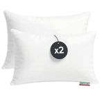 Cuscini Letto Matrimoniale, Guanciale Letto con Fodera PoliCotone, Cuscini Antiacaro Anallergico, Morbida Imbottitura in Fibra di Poliestere, Made in Italy