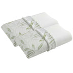 Cuscini Memory Foam WATERLILY Alto 12cm, Cuscini Letto Matrimoniale Termorgolanti ed Automodellanti con Tecnologia a Lento Ritorno, Ogni Cuscino Offre Rigidità Media su Misura