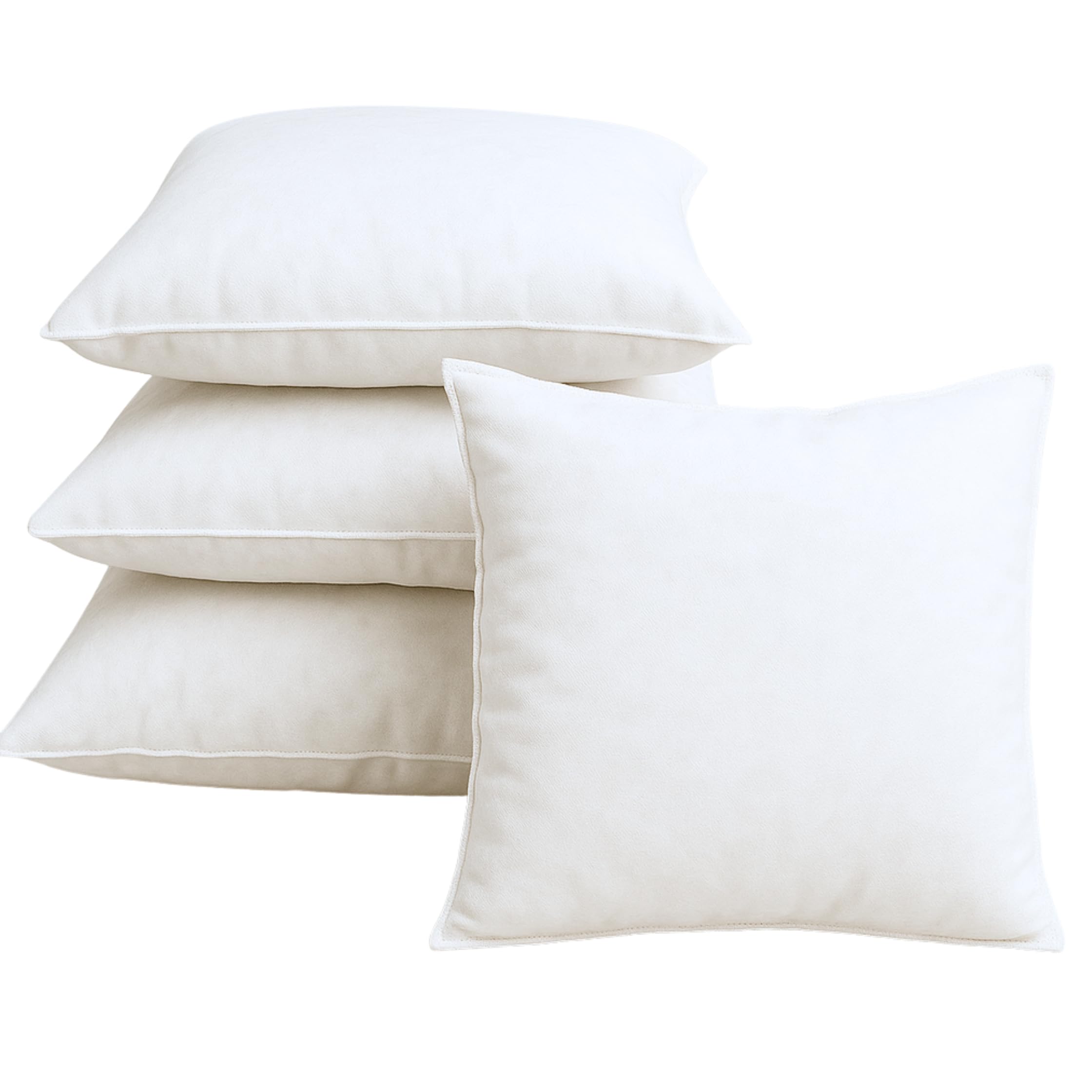 Set 4 imbottitura Cuscini 45x45 cm, Morbida Made in Italy Cuscini Fiber