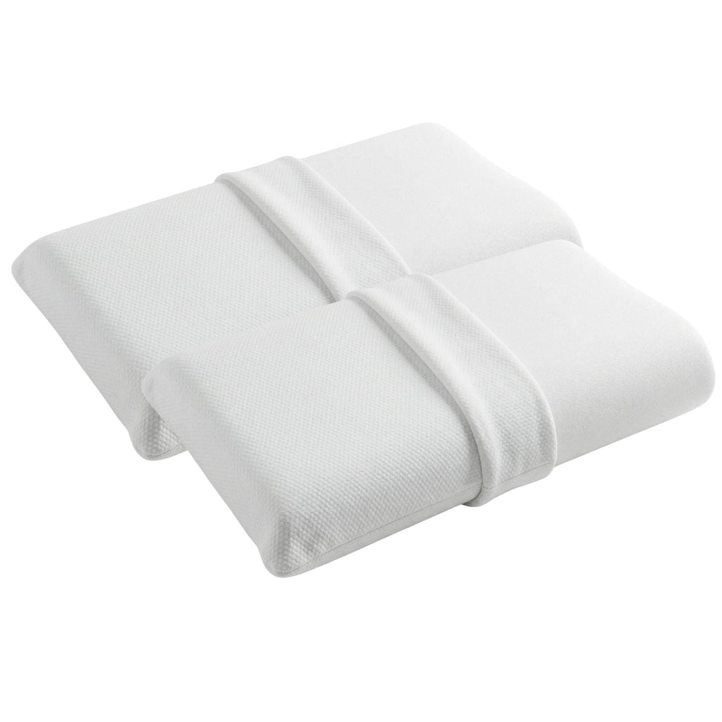Cuscini Memory Foam WATERLILY Alto 12cm, Cuscini Letto Matrimoniale Termorgolanti ed Automodellanti con Tecnologia a Lento Ritorno, Ogni Cuscino Offre Rigidità Media su Misura