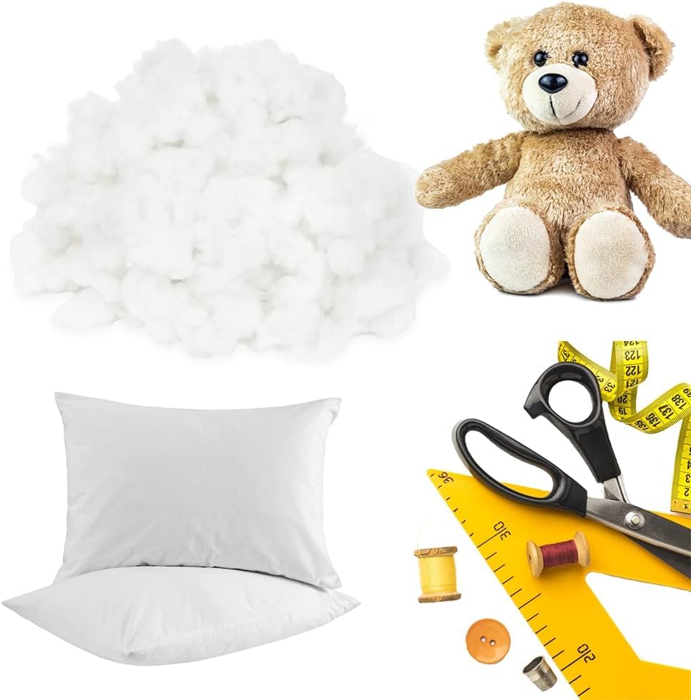 Imbottitura in Poliestere Bianco Soffice 500 Gr cuscini fiber per cuscini bricolage peluche Made in italy