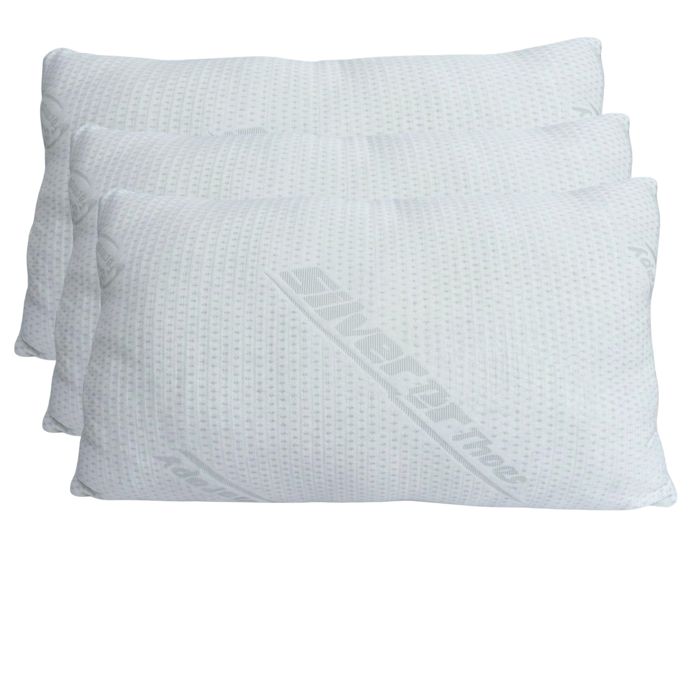 Cuscini Letto Matrimoniale Ultra Soft Imbottiti con Fibra di Poliestere Molto Morbida, il Guanciale Letto Possiede un’Altezza di 15cm REGOLABILE, Federa Anallergica con Zip 45x75cm