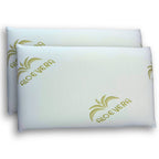 Cuscini Memory Foam Ortopedici con Fodera in Aloe Vera Sicura per la Pelle, Guanciale Letto Made in Italy, Cuscino Antiacaro Anallergico