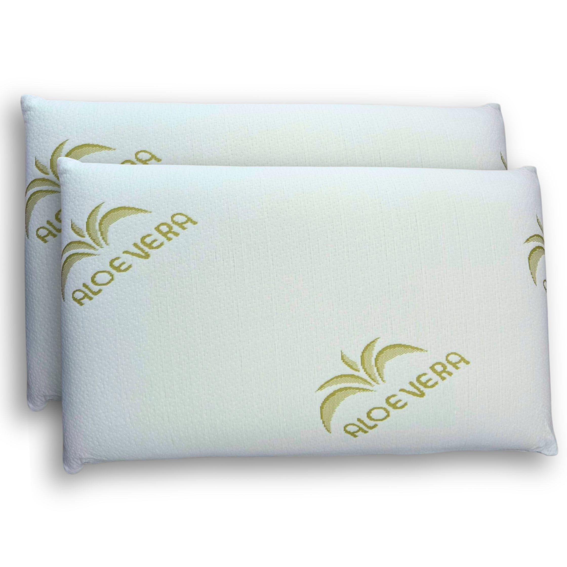 Cuscini Memory Foam Ortopedici con Fodera in Aloe Vera Sicura per la Pelle, Guanciale Letto Made in Italy, Cuscino Antiacaro Anallergico