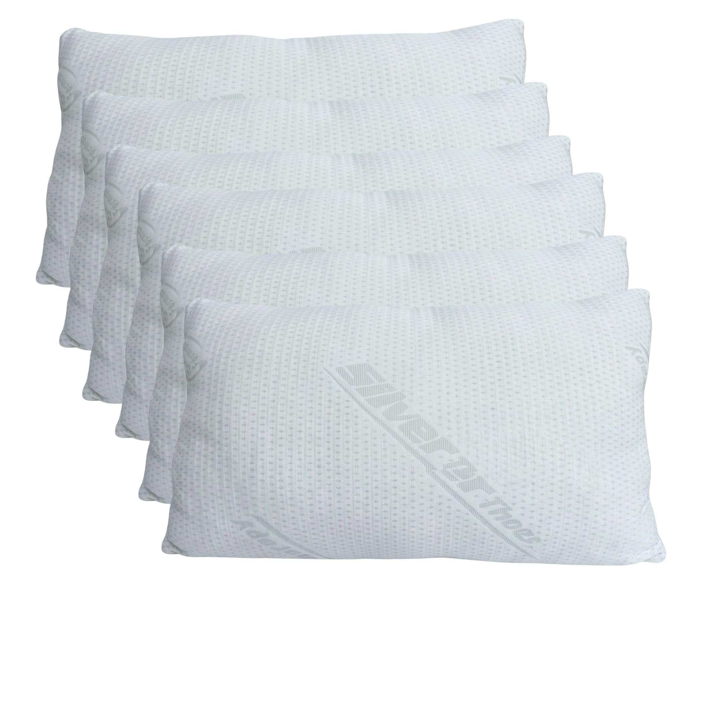 Cuscini Letto Matrimoniale Ultra Soft Imbottiti con Fibra di Poliestere Molto Morbida, il Guanciale Letto Possiede un’Altezza di 15cm REGOLABILE, Federa Anallergica con Zip 45x75cm
