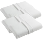 Cuscini Memory Foam WATERLILY Alto 12cm, Cuscini Letto Matrimoniale Termorgolanti ed Automodellanti con Tecnologia a Lento Ritorno, Ogni Cuscino Offre Rigidità Media su Misura