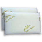 Cuscini Memory Foam Ortopedici con Fodera in Aloe Vera Sicura per la Pelle, Guanciale Letto Made in Italy, Cuscino Antiacaro Anallergico