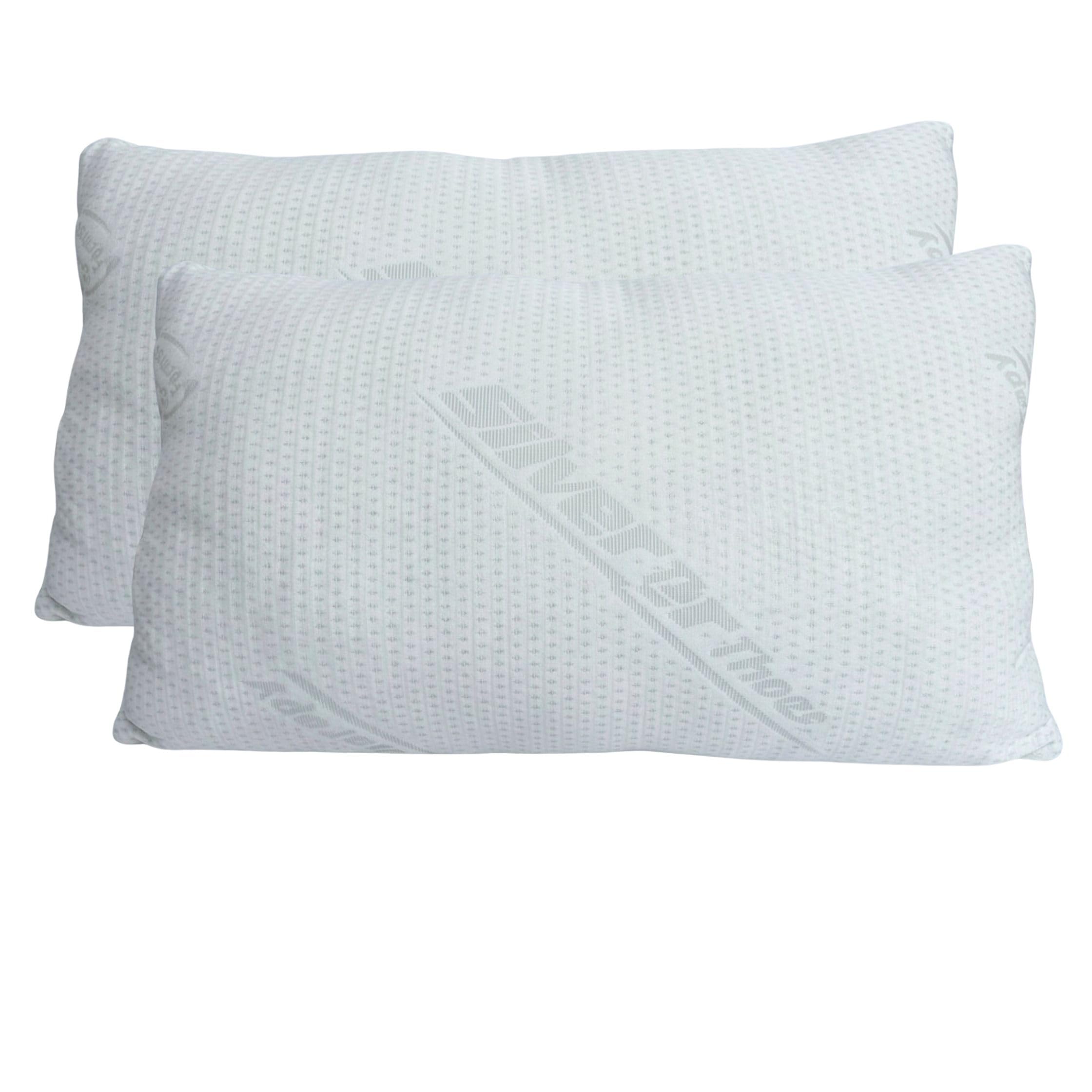 Cuscini Letto Matrimoniale Ultra Soft Imbottiti con Fibra di Poliestere Molto Morbida, il Guanciale Letto Possiede un’Altezza di 15cm REGOLABILE, Federa Anallergica con Zip 45x75cm