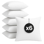 CUSCINI FIBER Set Cuscini per Divano con Fodera in Policotone Anallergici Morbidi e Soffici, Cuscino Quadrato dalle Finiture Eleganti Prodotto in Italia