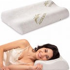 Cuscino Cervicale per Dormire in Memory Foam con Fodera Aloe, Cervicale Collo Rimedi con Tecnologia a Doppia Onda, Guanciale in Morbido Memory Foam per Supportare il Collo 40x70