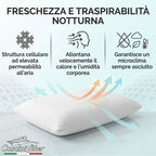 Cuscino Letto Matrimoniale Orsa Foam in Poliuretano Alto 12cm, Guanciale Letto Testato per l'Assenza di Sostanze Pericolose