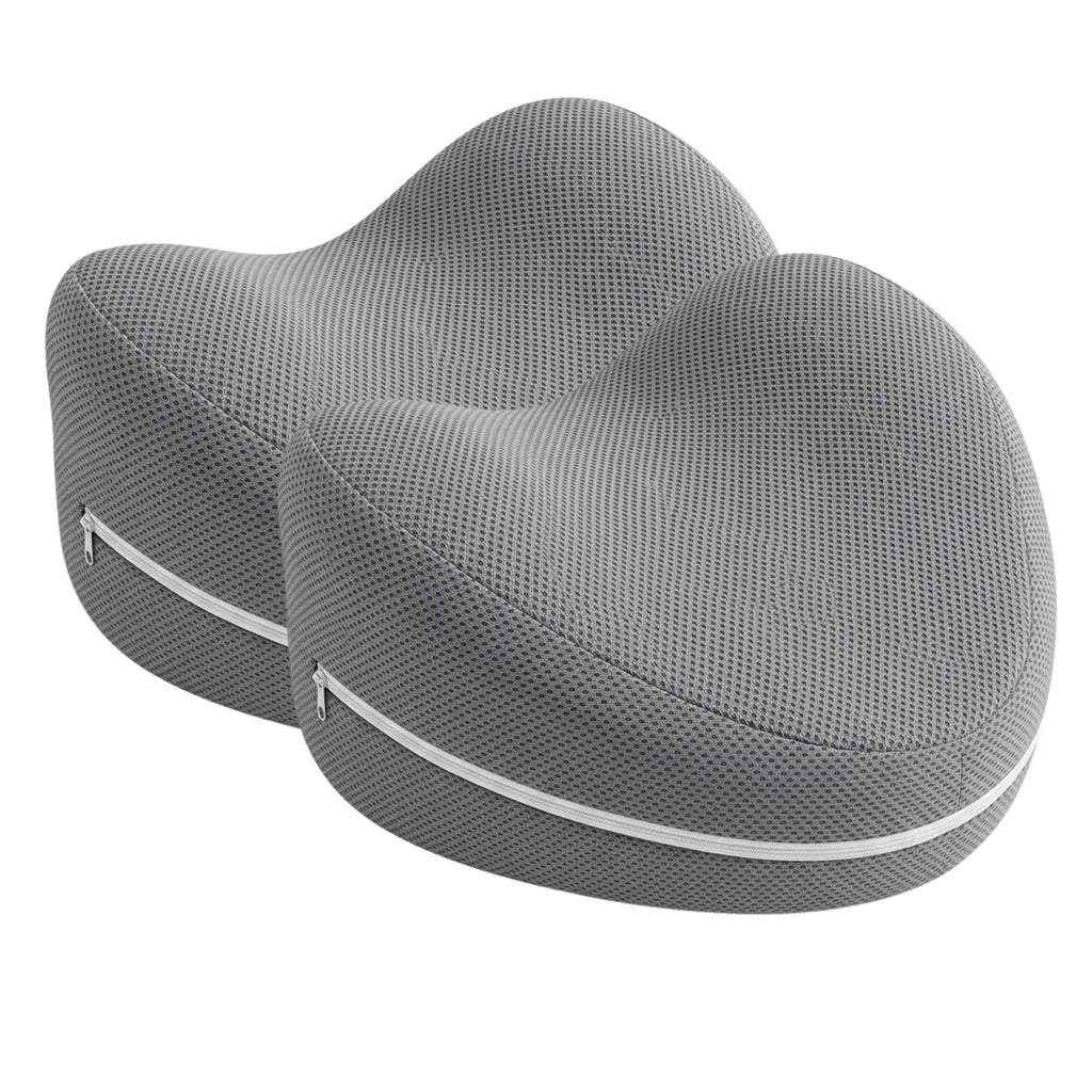 Cuscino per Gambe in Memory Foam, Cuscino per Dormire sul Fianco tra le Ginocchia in Memory a Lento Rilascio, Supporto Ergonomico si Adatta alle Tue Gambe e Fodera Sfoderabile e Lavabile