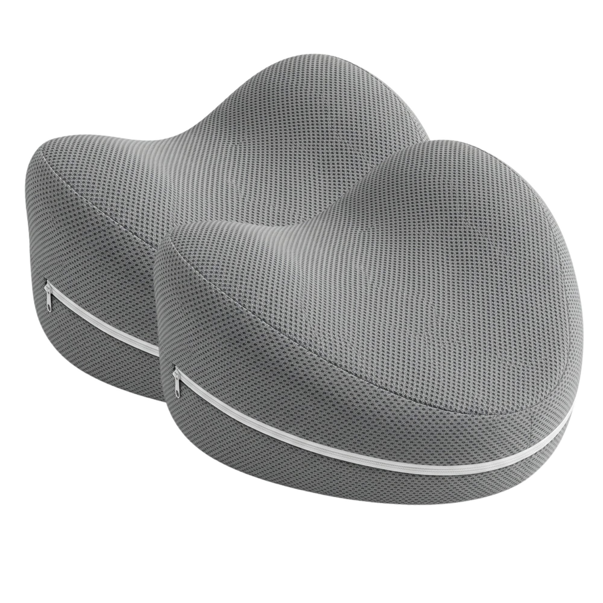 Cuscino per Gambe in Memory Foam, Cuscino per Dormire sul Fianco tra le Ginocchia in Memory a Lento Rilascio, Supporto Ergonomico si Adatta alle Tue Gambe e Fodera Sfoderabile e Lavabile
