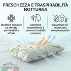 Cuscino Letto Matrimoniale Orsa Foam in Poliuretano Alto 12cm, Guanciale Letto Testato per l'Assenza di Sostanze Pericolose