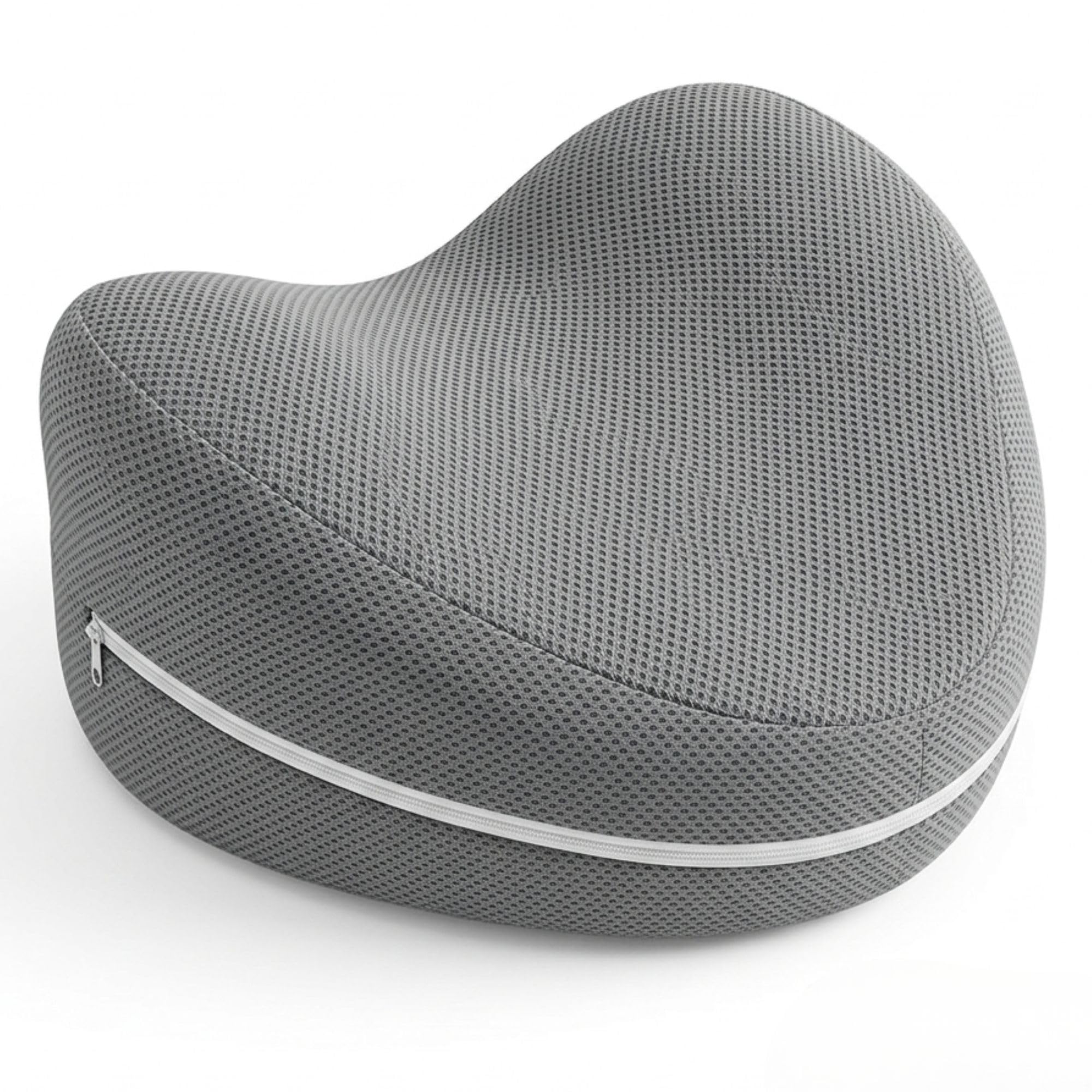 Cuscino per Gambe in Memory Foam, Cuscino per Dormire sul Fianco tra le Ginocchia in Memory a Lento Rilascio, Supporto Ergonomico si Adatta alle Tue Gambe e Fodera Sfoderabile e Lavabile