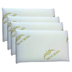Cuscini Memory Foam Ortopedici con Fodera in Aloe Vera Sicura per la Pelle, Guanciale Letto Made in Italy, Cuscino Antiacaro Anallergico